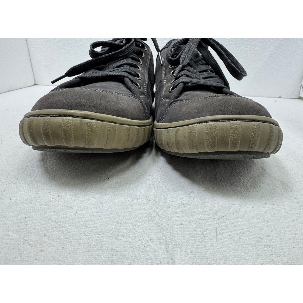 Muk Lugs Sneakers Mens Size 10 Gray Leather Low Top Lace Up Casual - Picture 4 of 11